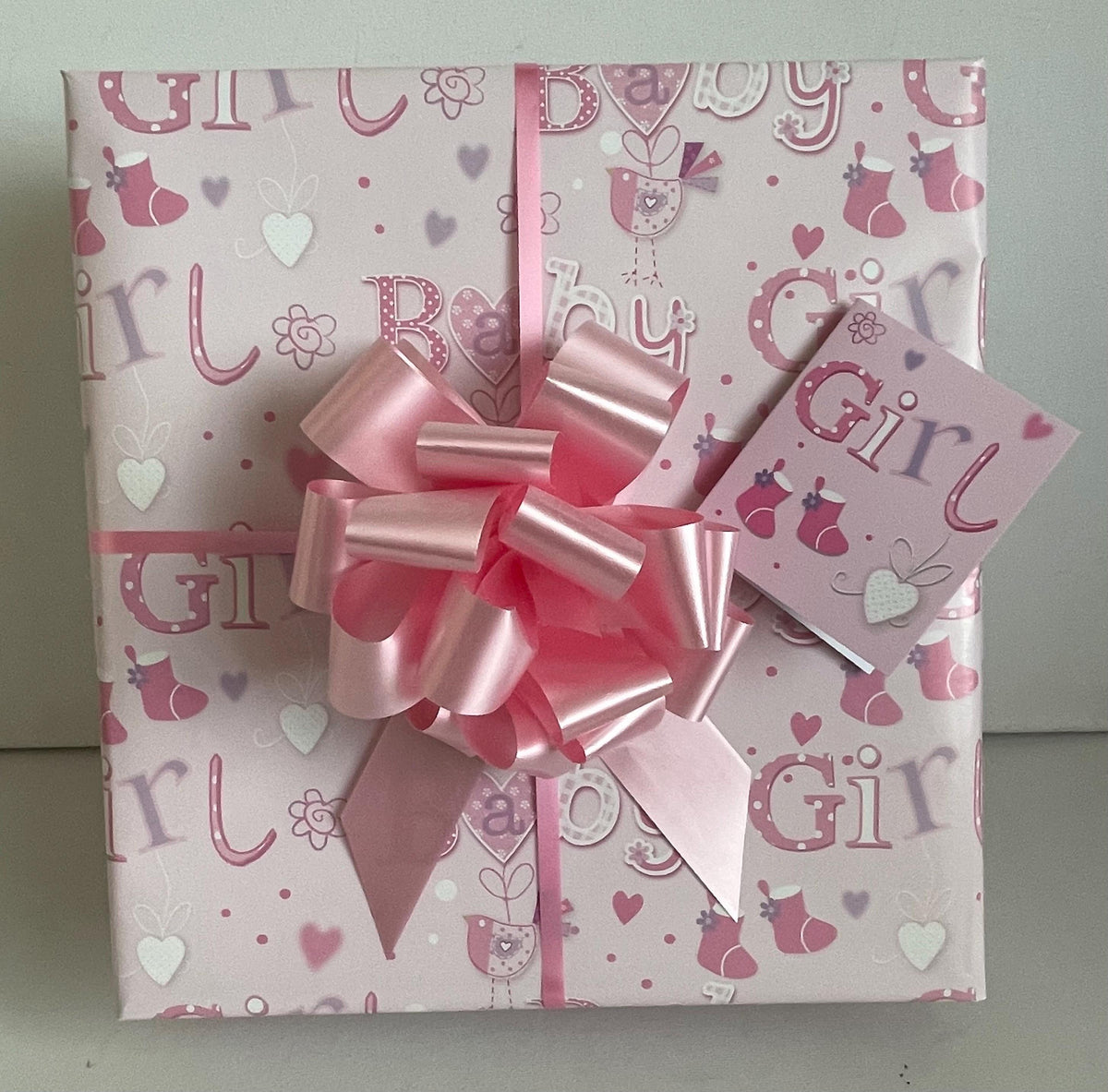 Newborn Baby Girl Gift Hamper | Pink Bunny Gift Basket | Baby Girl Blanket Gift Set | Baby Shower Gift | New Baby Girl Gift