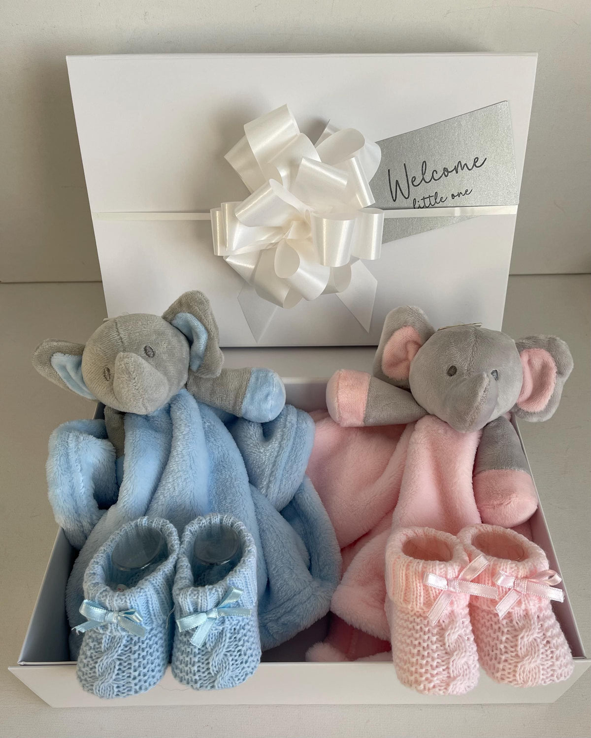 Twin Baby Gift Hamper | Newborn Twins Gift Basket | Boy & Girl Baby Gift | Twin Baby Shower Gift | Luxury Baby Hamper