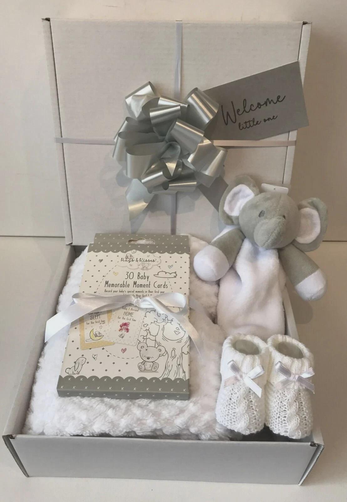 Unisex Baby Gift Hamper Basket Maternity Shower Gift Baby New Baby Gift Idea